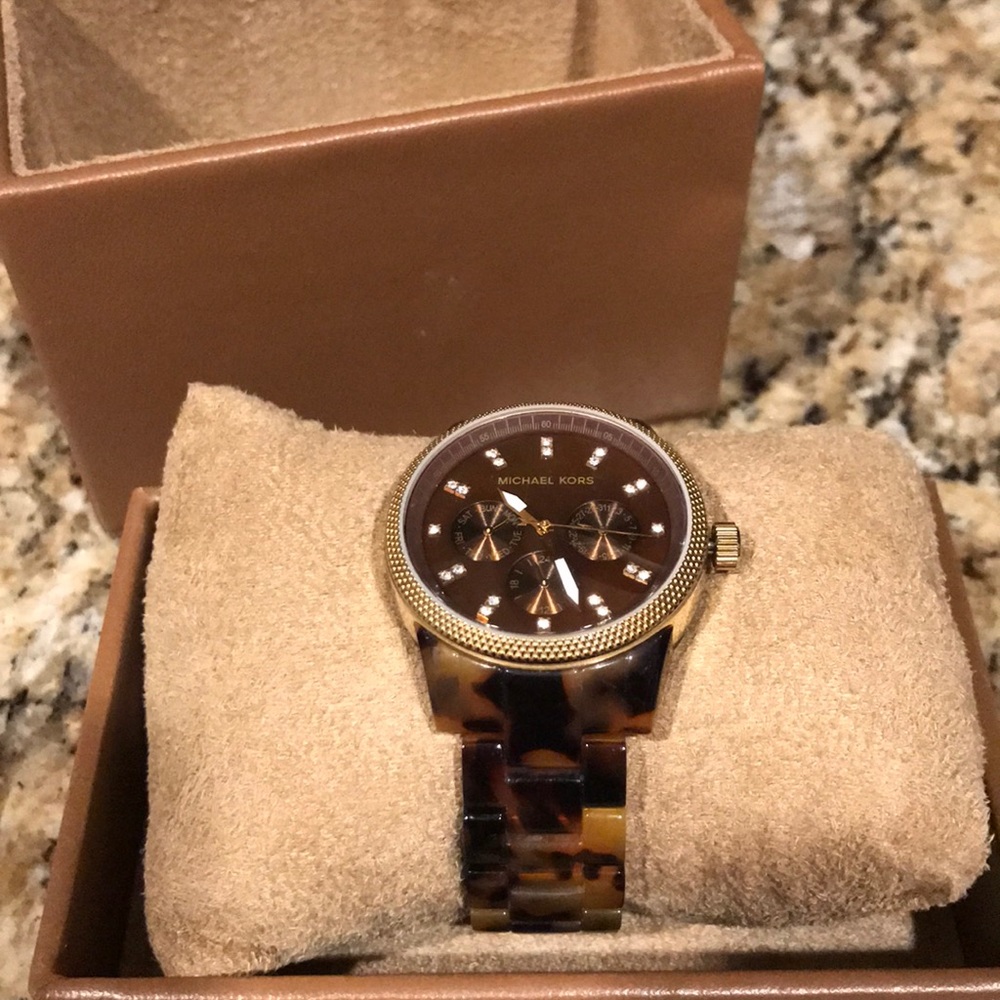 Michael Kors Tortoise Shell Watch